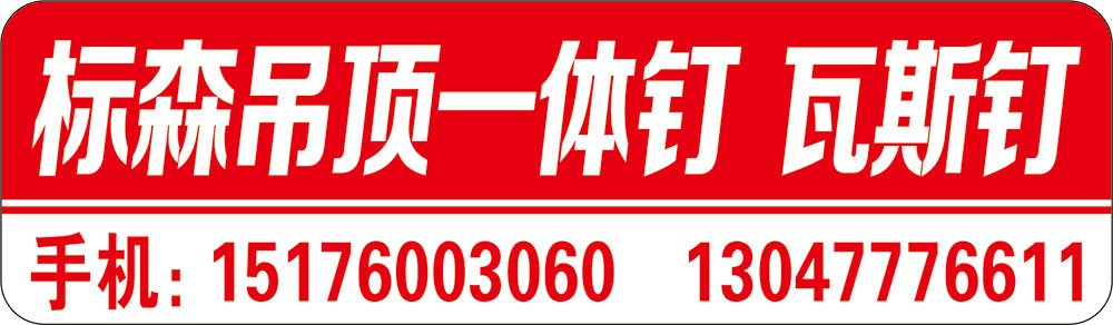 标森吊顶一体钉 瓦斯钉